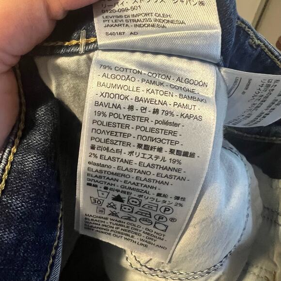 Levi's 711 Skinny Jeans Size 30 - Picture 5 of 6